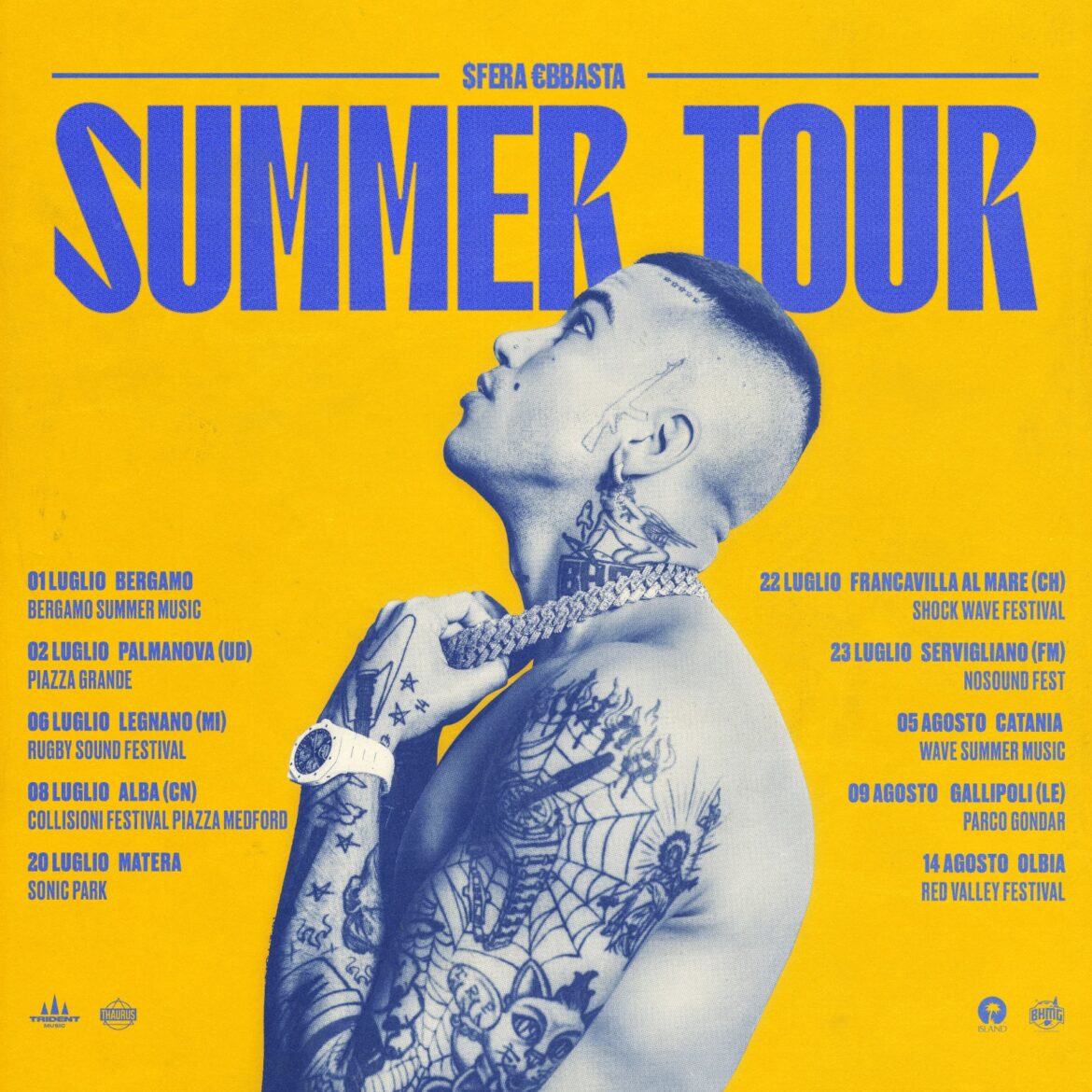 Sfera Ebbasta Summer Tour grafica 1