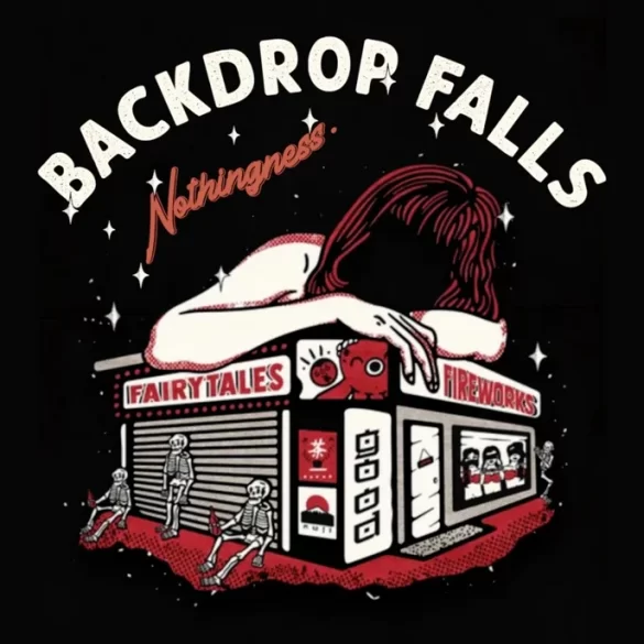 backdrop falls nothingness