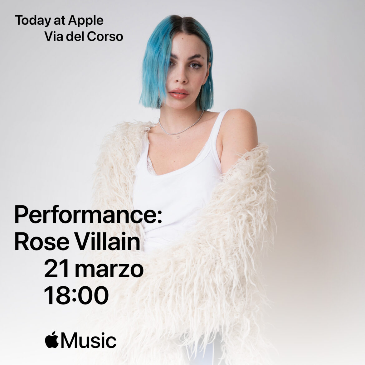 Rose Villain 21 marzo Apple Via del Corso